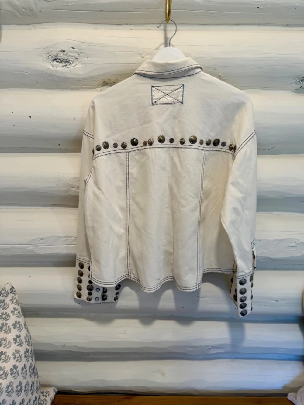 Free People Studded Cream Jacket NWT - Picture 5 of 13